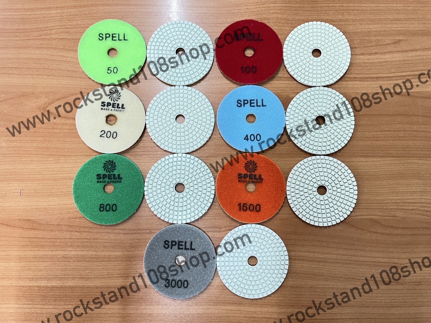 Resin pad 4" (3mm.) ใบเรซิ่นสำหรับขัดเงาพื้น