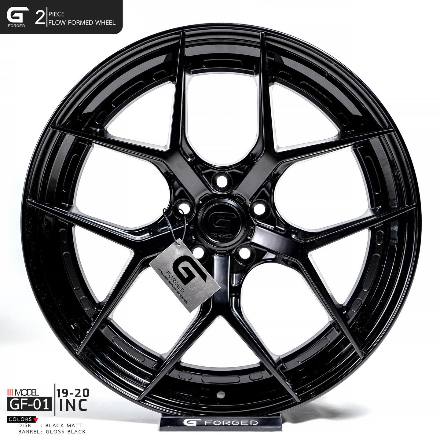ล้อ G FORGED GF01 ลายฮิต มีให้เลือก 3 ขนาด สำหรับขอบ 19"-20" เป็น ล้อ 2 ชิ้น