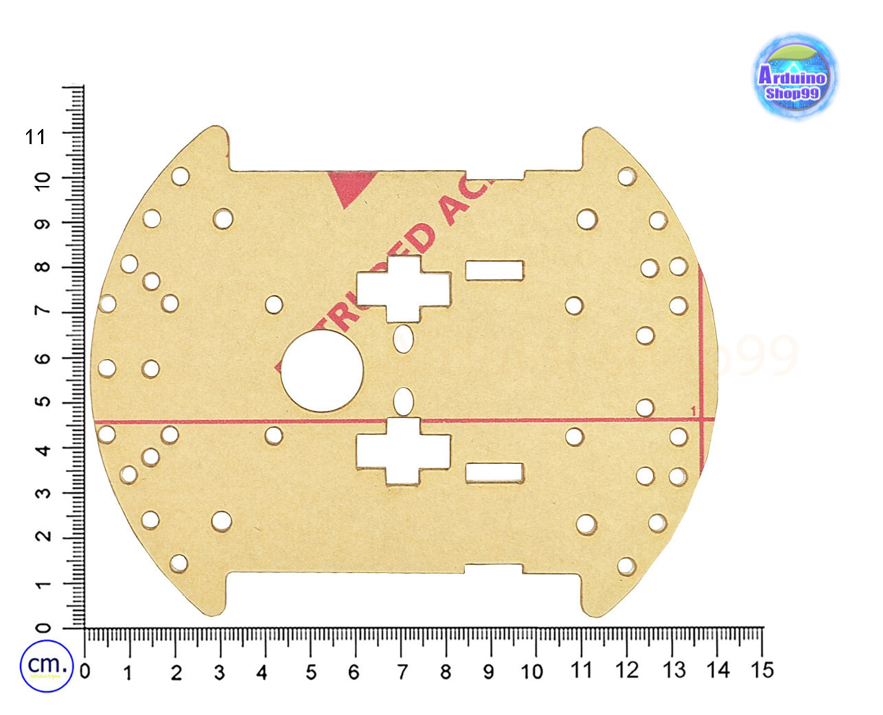 โครงรถหุ่นยนต์ Smart car chassis 2WD/4WD Robot Car อะคริลิคสีขาวใส (14*11 cm)