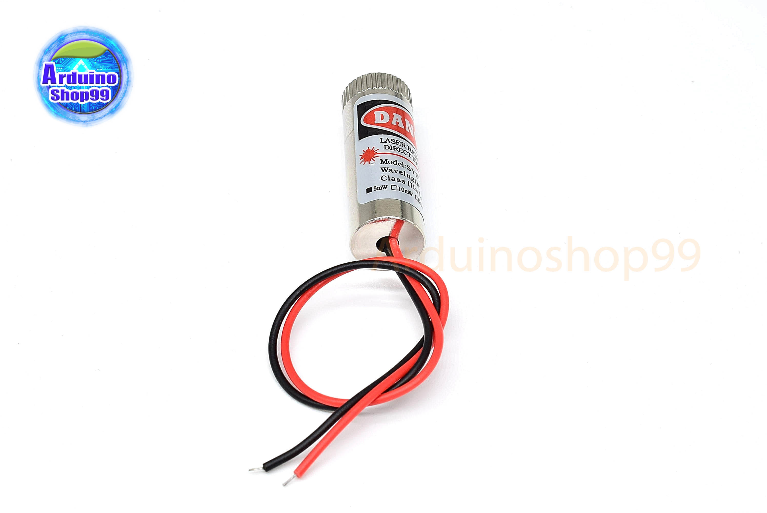 Laser 5mW 650NM เลเซอร์แบบเครื่องหมายบวก-สีแดง ปรับโฟกัสได้