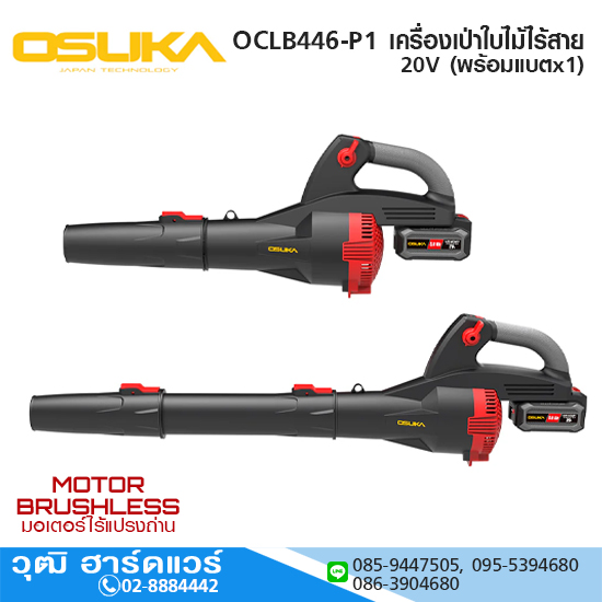 OSUKA OCLB446-P1 เครื่องเป่าใบไม้ไร้สาย 20V พร้อมแบตx1