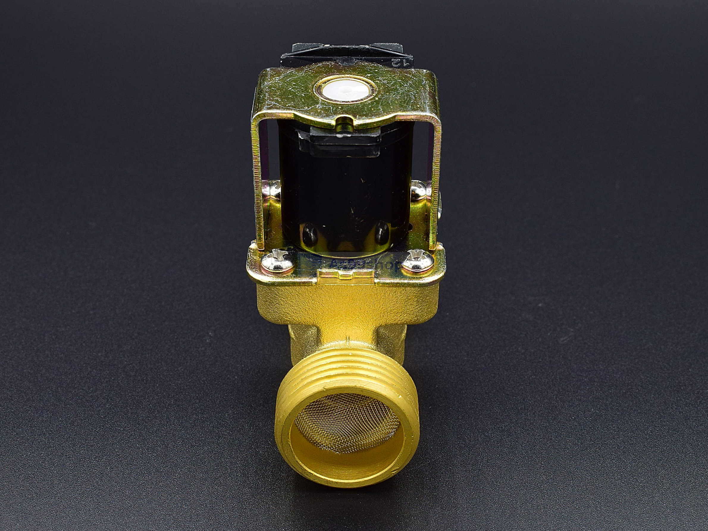 โซลินอยด์วาล์วทองเหลือง Solenoid Valve 12VDC 3/4 นิ้ว สำหรับเปิด-ปิด น้ำ