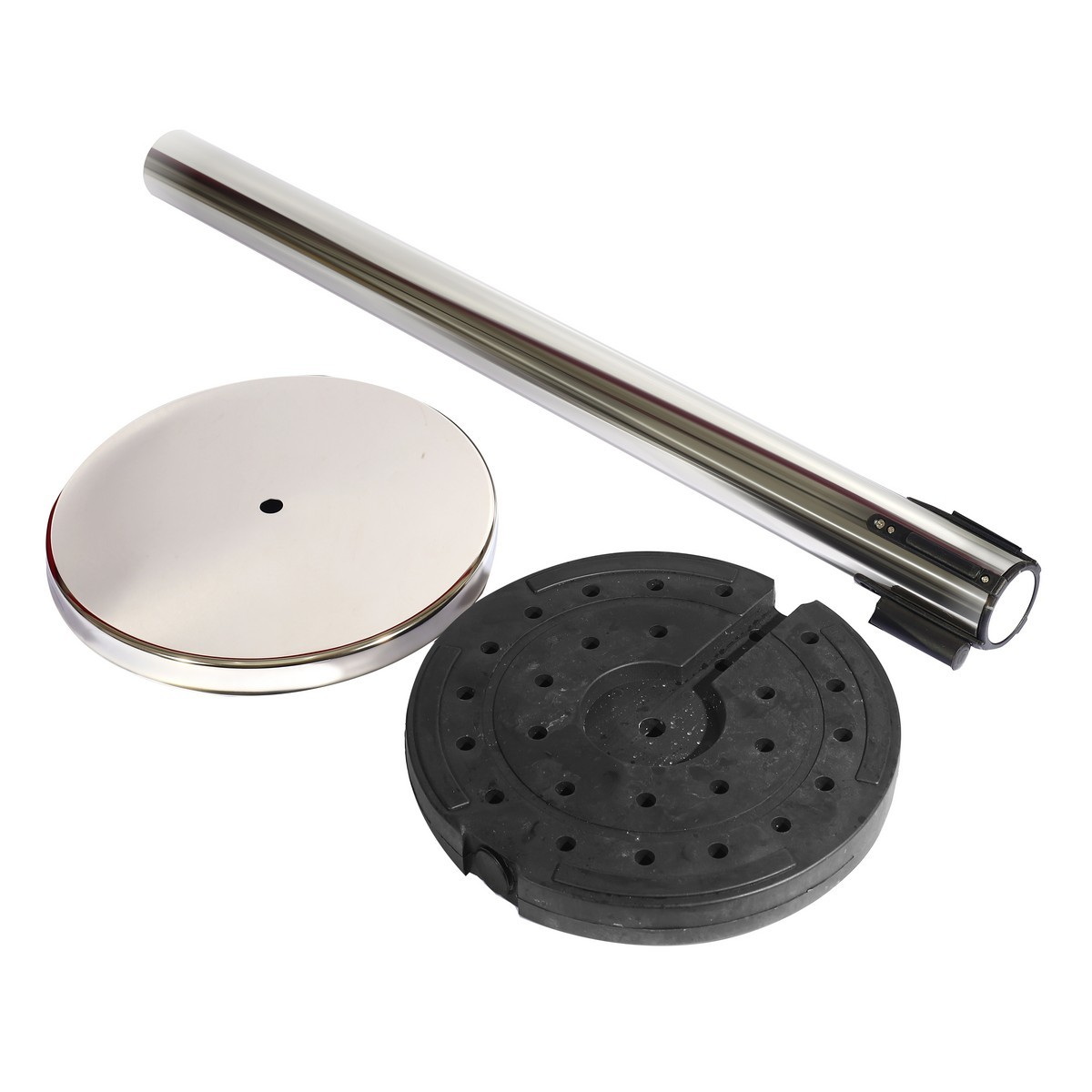 POLO เสากั้นทางเดินสแตนเลสพร้อมสายดึงกลับ สูง 90cm