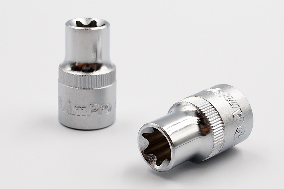 ลูกบ๊อกท็อค AMPRO รู 1/2" ขนาด E10 - E14