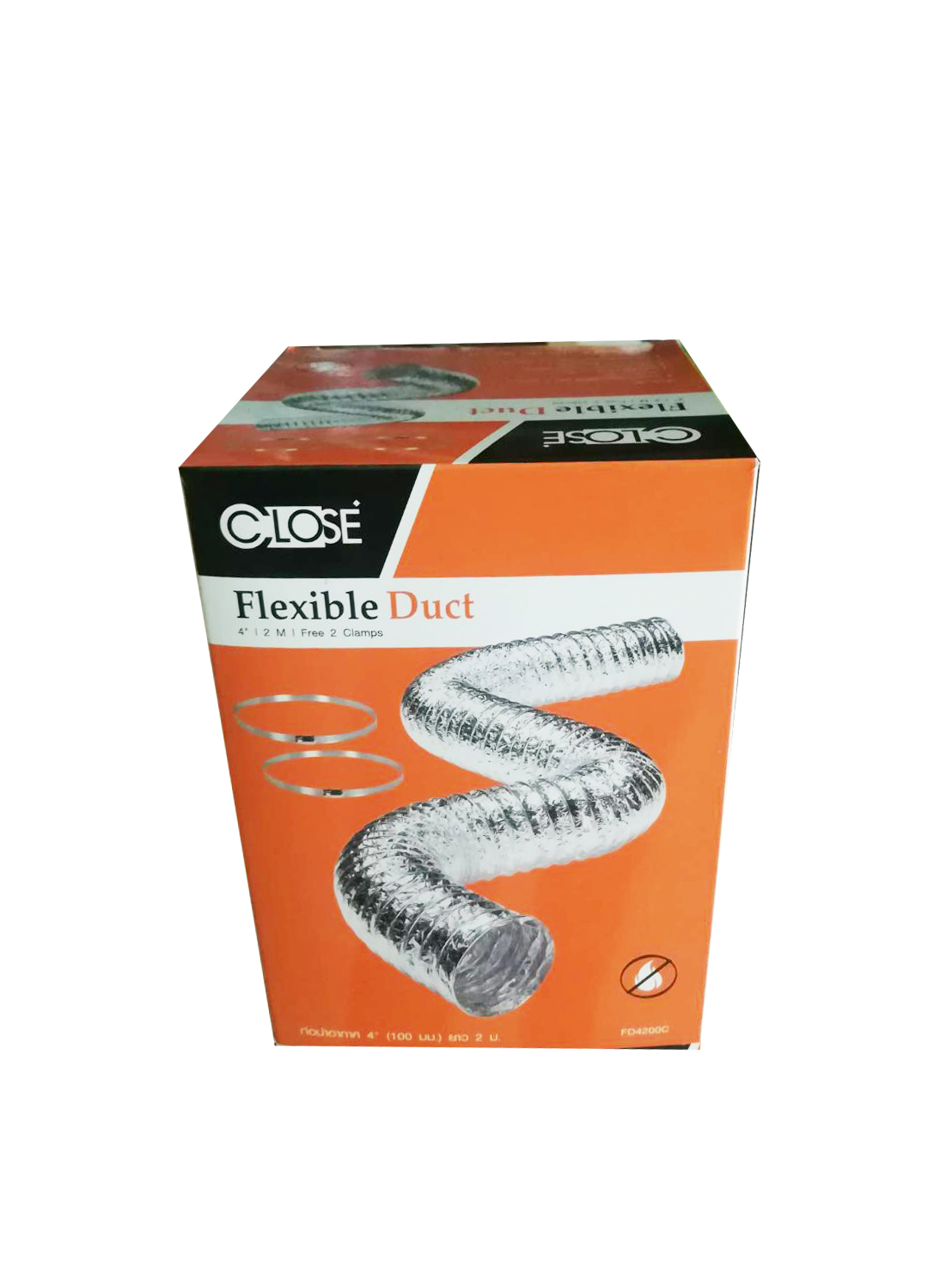 FlexTube ท่อนำอากาศ ขนาด 4 นิ้ว ยาว 2 เมตร