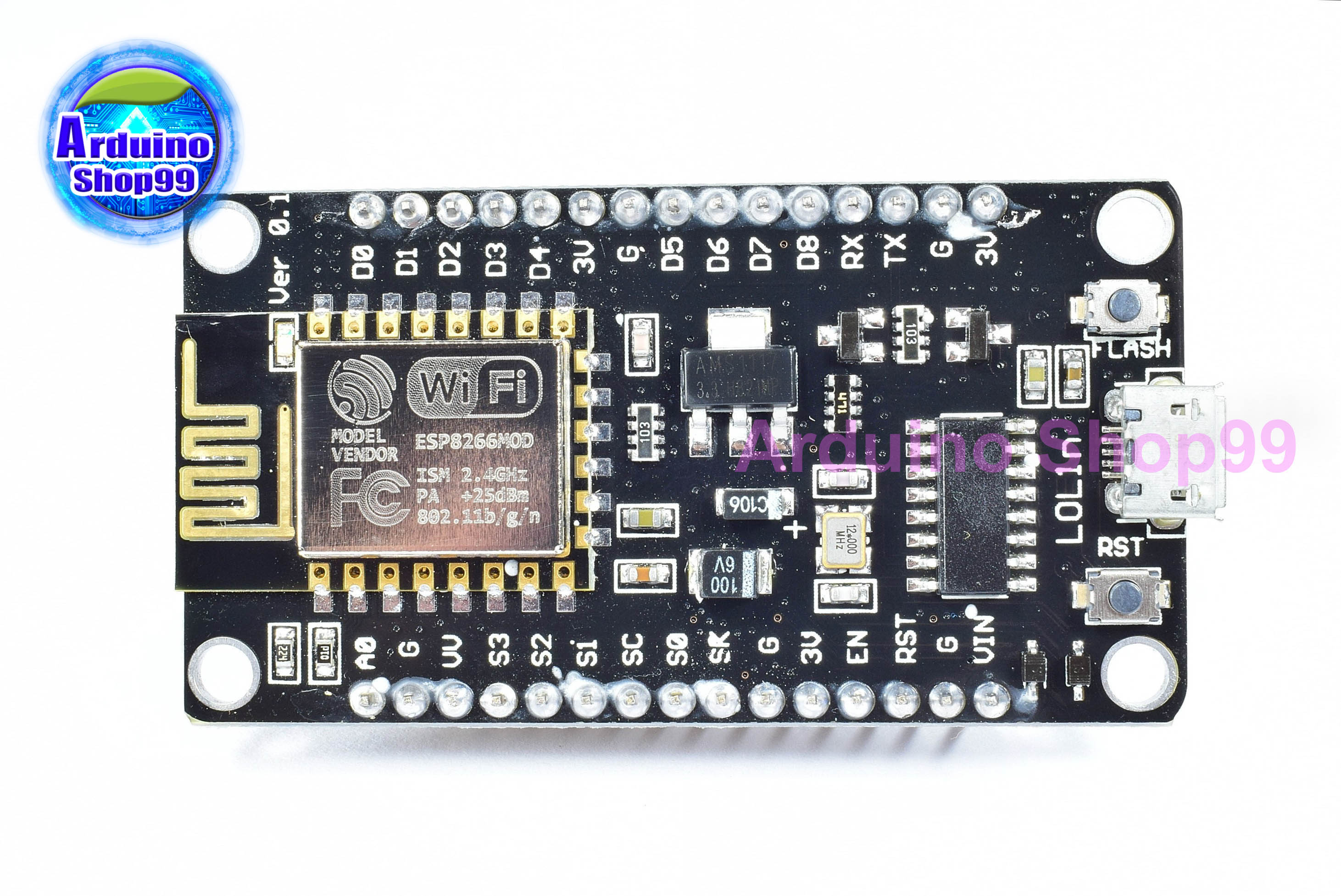 1 ชุด จำนวน 5 ตัว NodeMCU V3 ESP8266-12E USB CH340