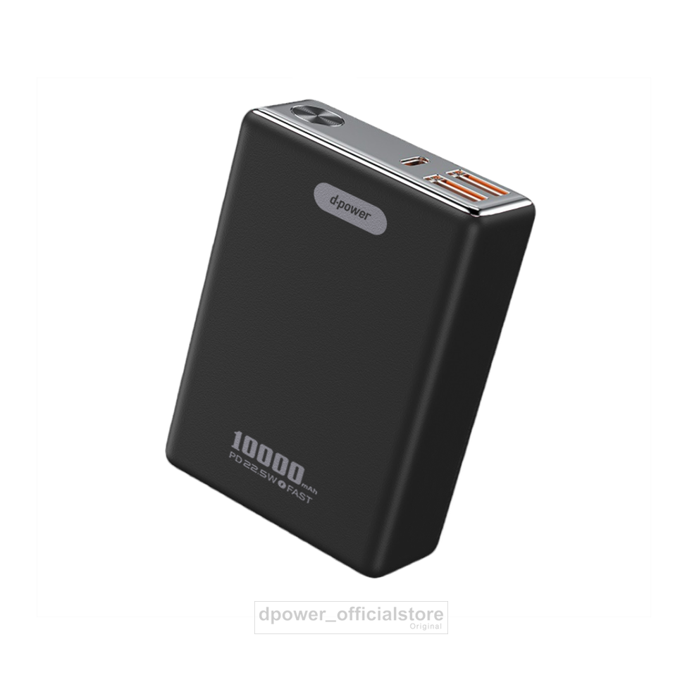 d-power พาวเวอร์แบงค์ รุ่น S9 plus ความจุ10000mAh ชาร์จเร็ว PD22.5W (มอก.2879-2560) รับประกัน 1 ปี