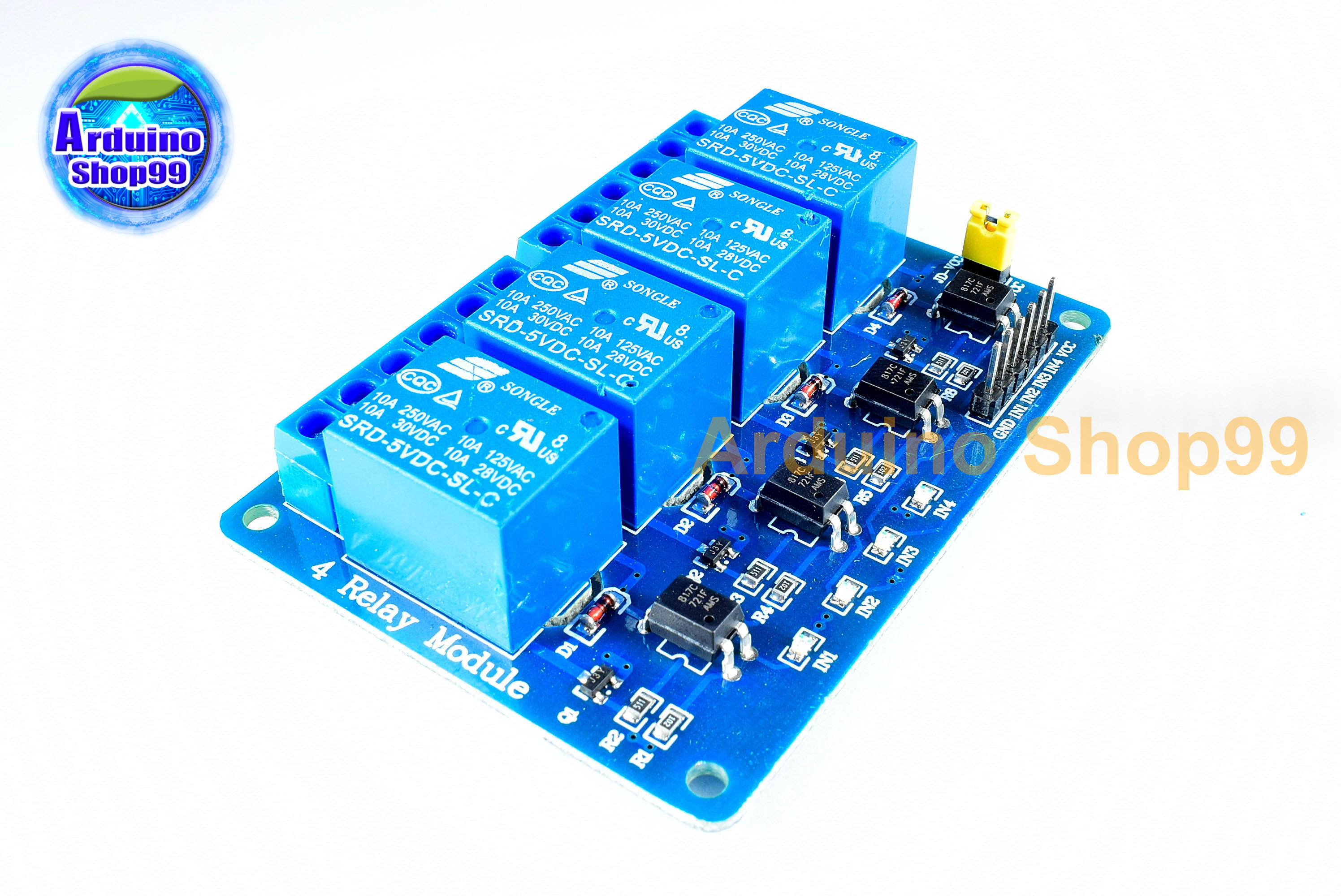 Relay 5V 4 channel 10A