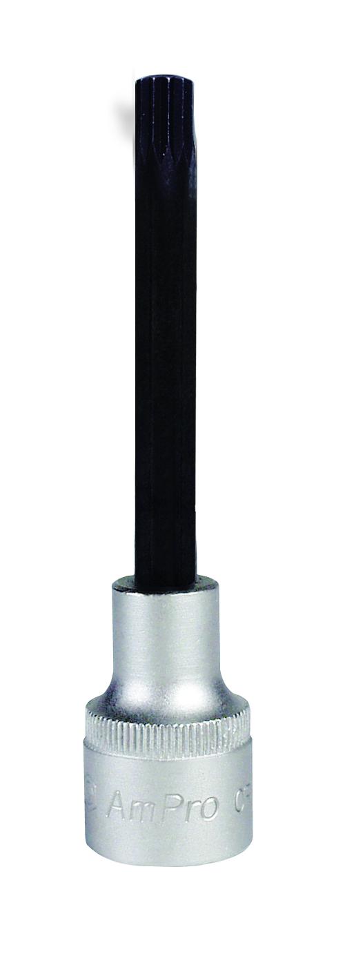 ลูกบ๊อกเดือยโผล่ยาว 100 MM AMPRO รู 1/2" 12 เหลี่ยม ขนาด 5 MM - 12 MM