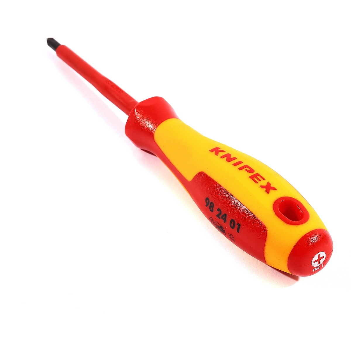 KNIPEX 98 24 01 ไขควงกันไฟหัวแฉก PH1 4.5x80mm