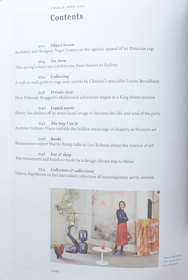 CHRISTIE’S MAGAZINE The Art People March-April 2016