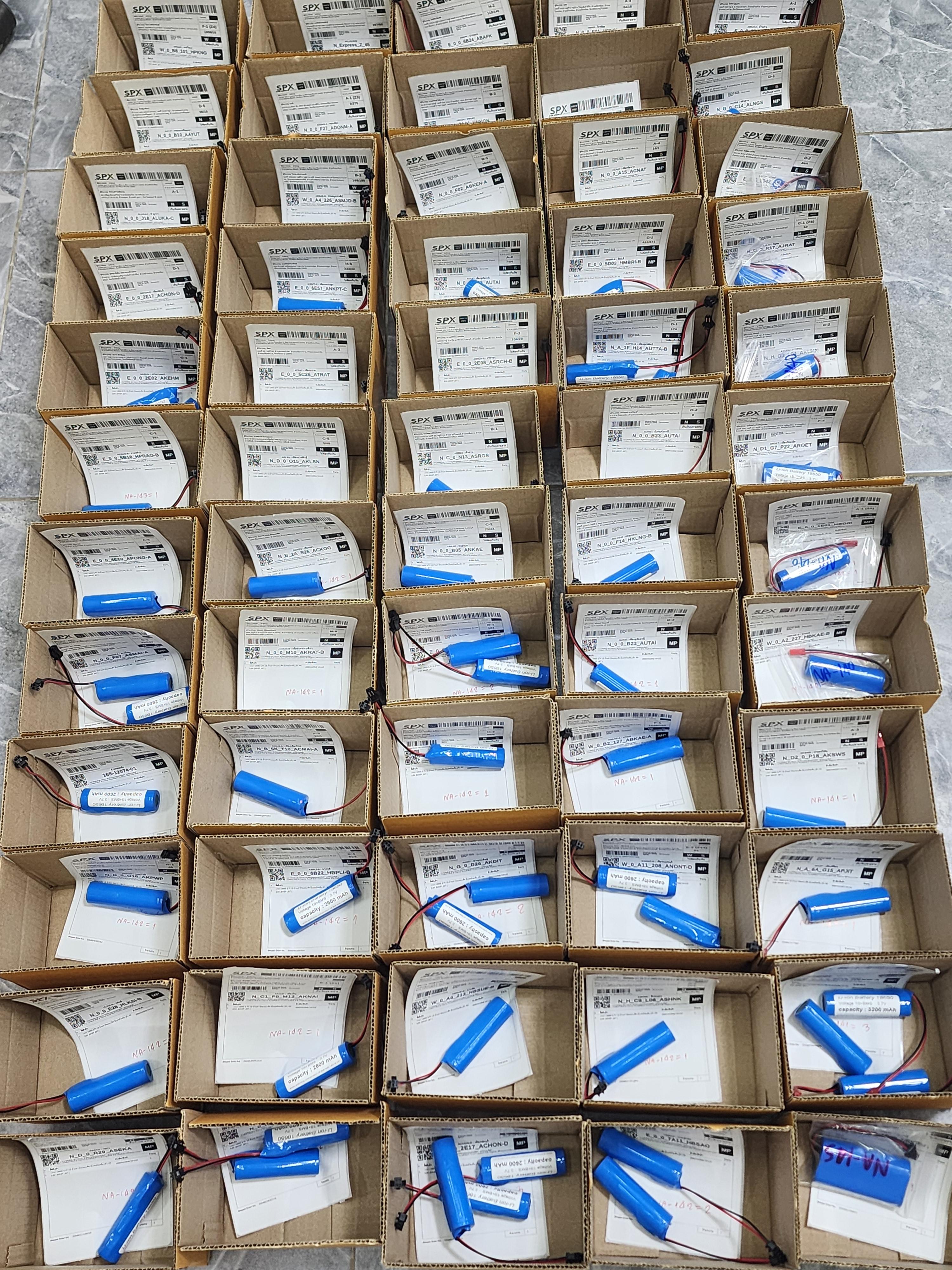 ถ่านชาร์จ Li-ion 18650 3.7V 1S แบบแพ็ค มีวงจรป้องกัน (หัว SM-2P ,JST-2P )