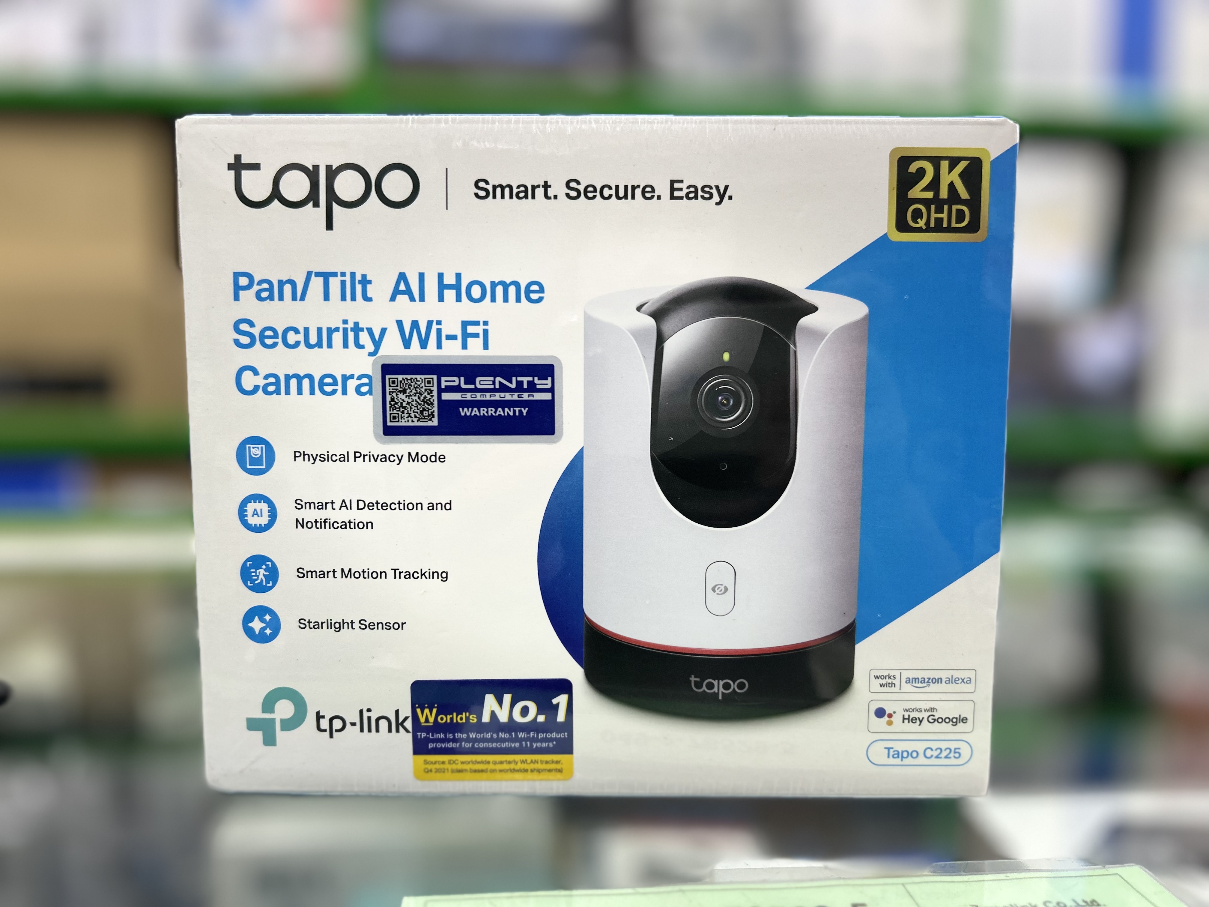 Tapo C225 Pan/Tilt AI Home Security Wi-Fi Camera