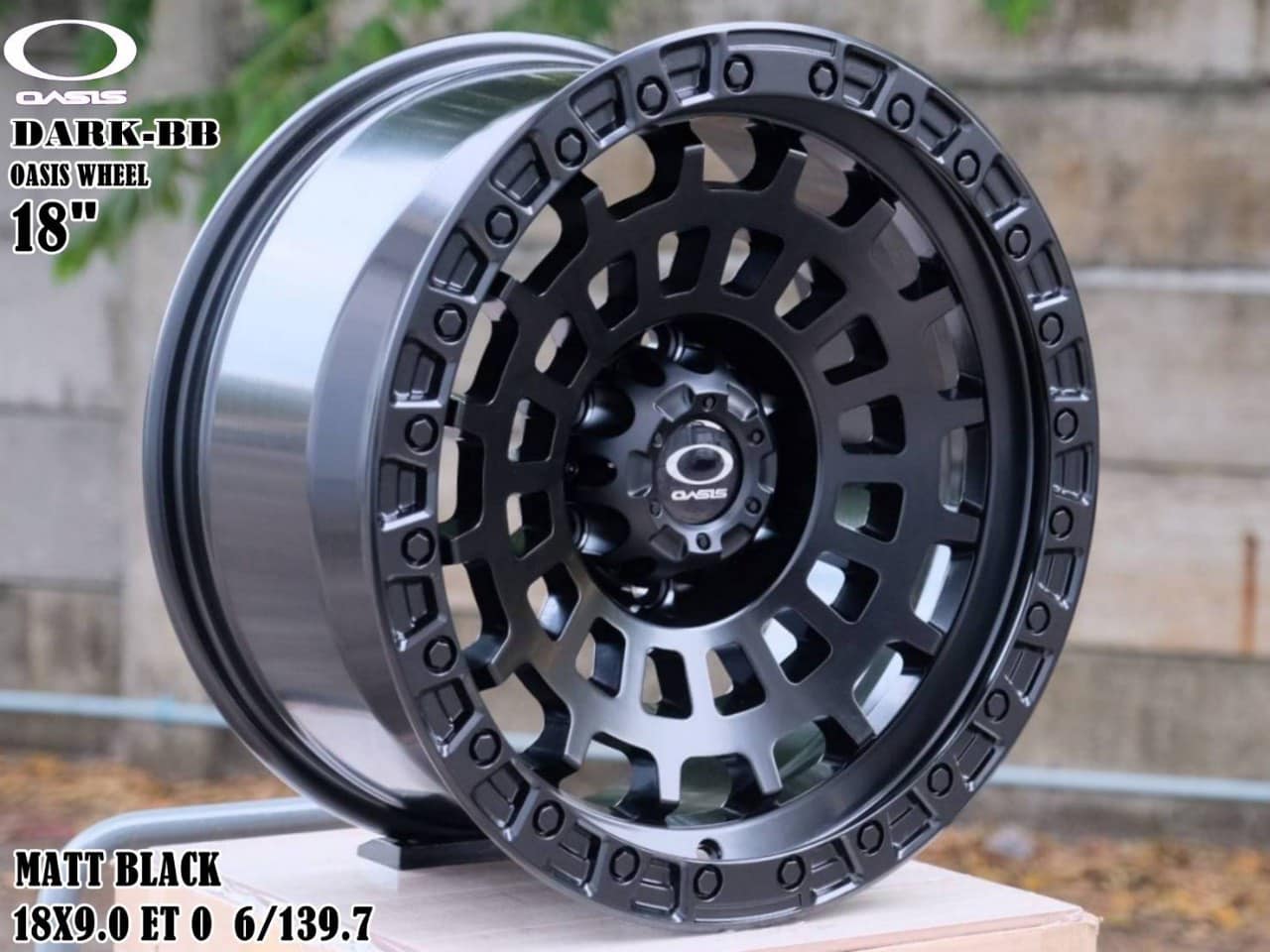 ล้อ Oasis Wheels DARK-BB ขอบ 18 ออฟโรด