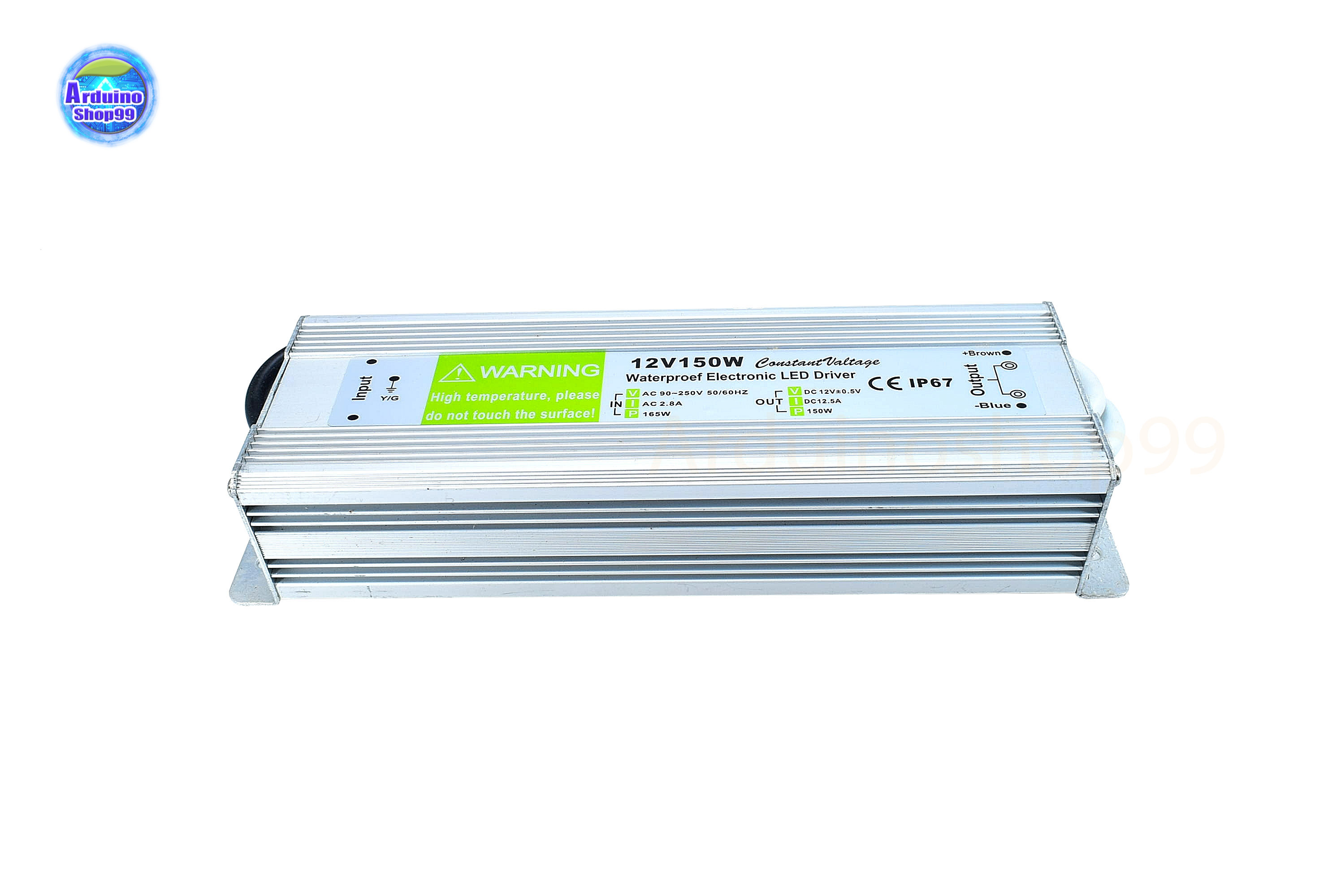 สวิตชิ่งเพาเวอร์ซัพพลาย Waterproof Switching Power Supply 12V 12.5A 150W(สีเงิน)