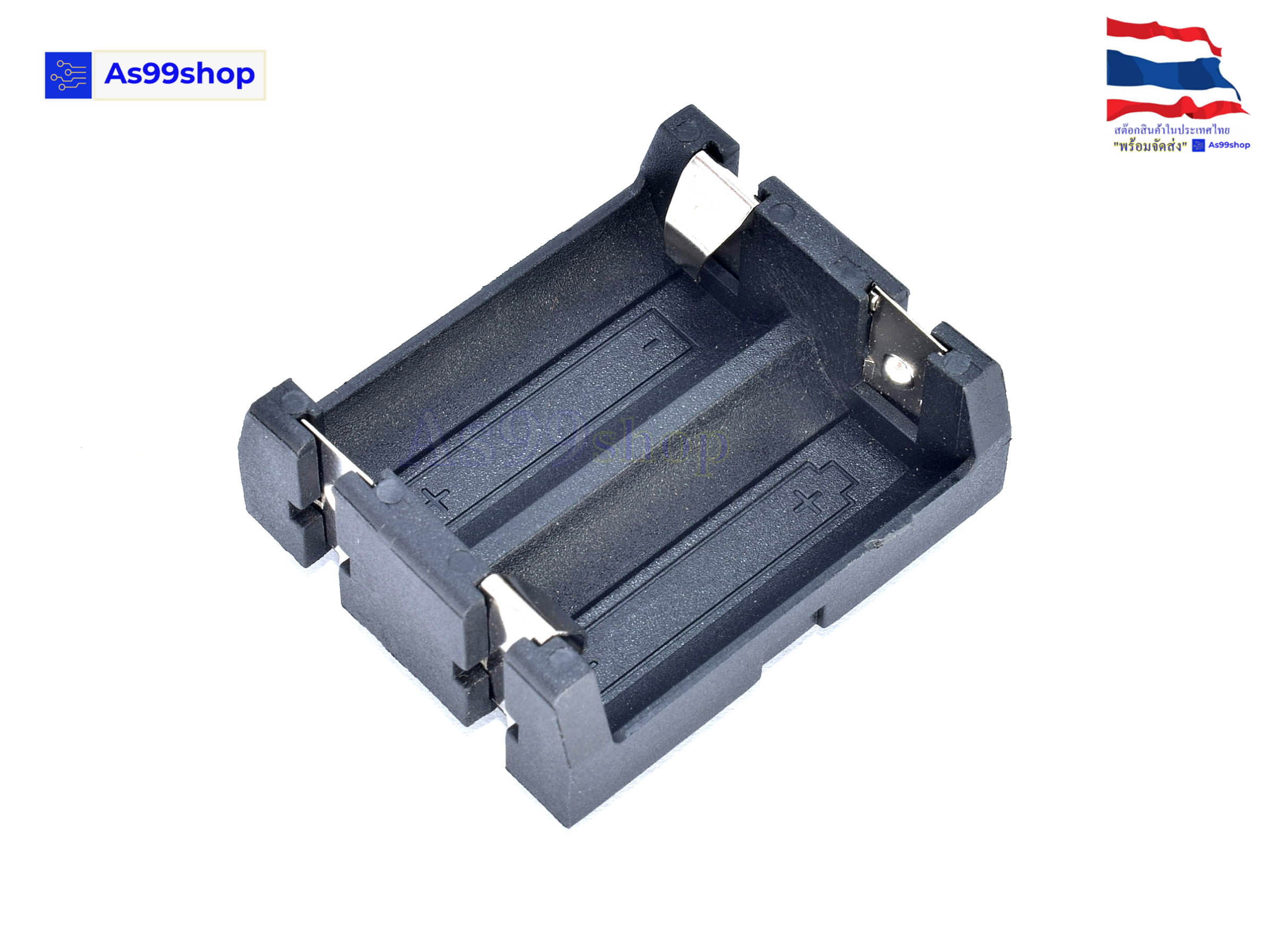 CR123A รังถ่าน 2 ช่อง battery box PCB (1 ชิ้น)