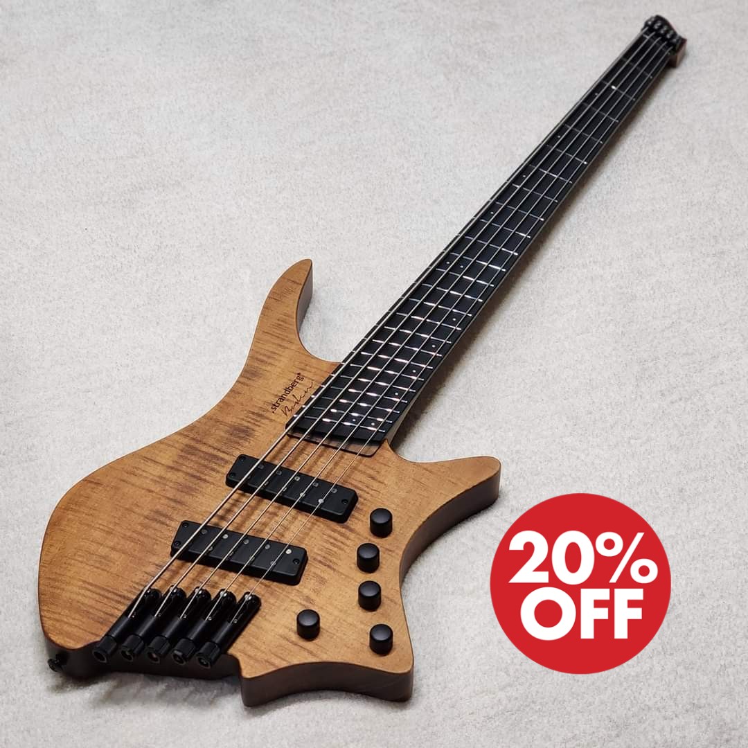 (B-STCOK) STRANDBERG BODEN BASS PROG 5 BROWN SERIAL #C2404423