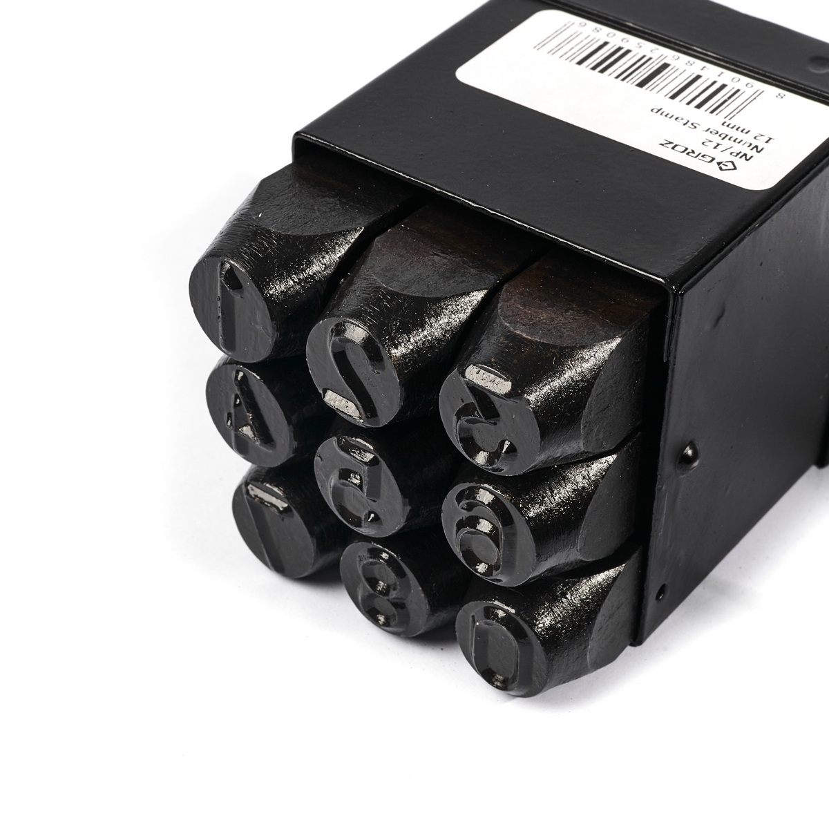 GROZ เหล็กตอกตัวเลข 1-12mm ความแข็ง 58-62 HRC