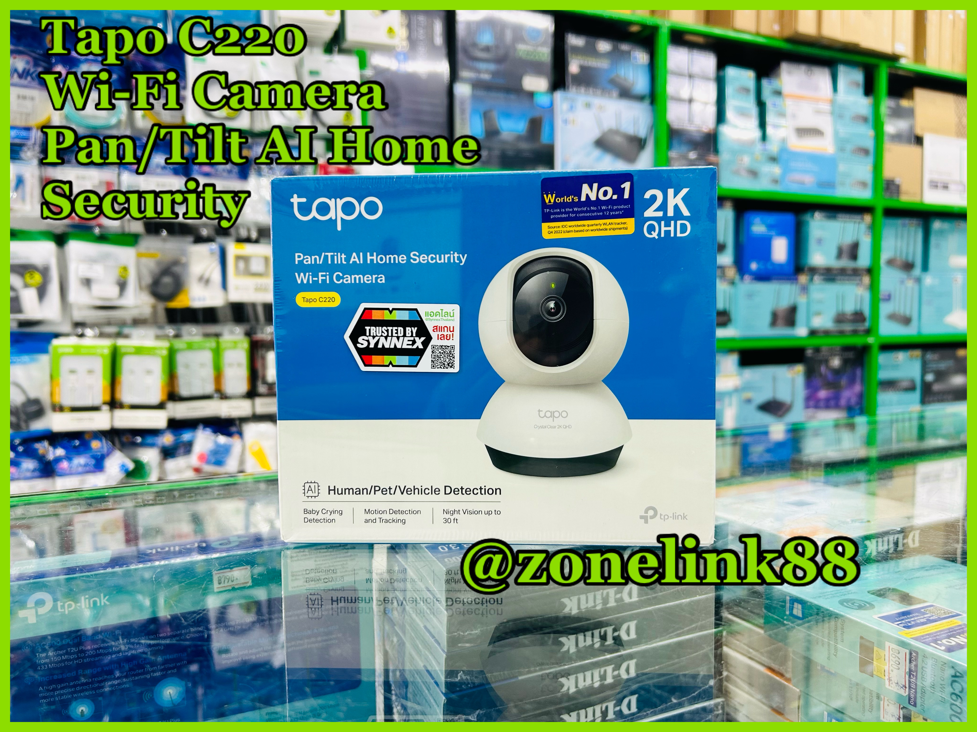 Tapo C220 Pan/Tilt AI Home Security Wi-Fi Camera