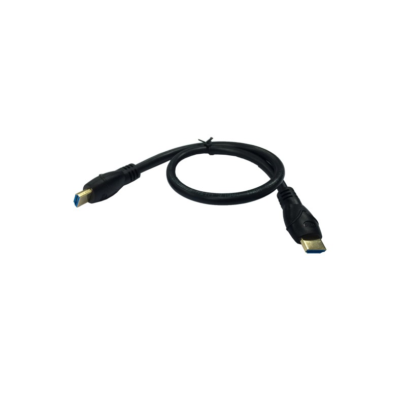 50 CM. HDMI CABLE รุ่น KP-HD50C สาย HDMI Cable v.1.4 ยาว 50 ซม. รองรับ 4K2K, 30AWG, PVC Jacket / 24K Gold Plated Connector