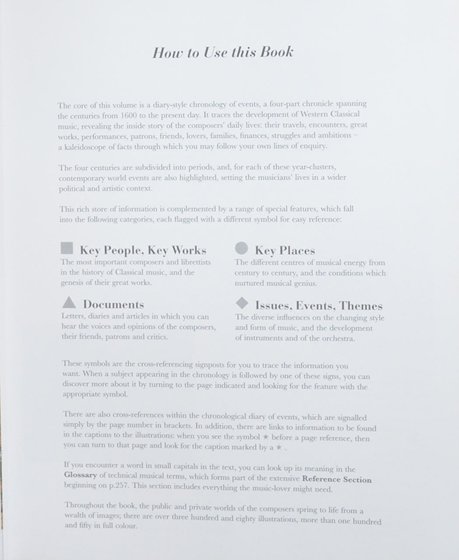 THE Chronicle OF CLASSICAL MUSIC