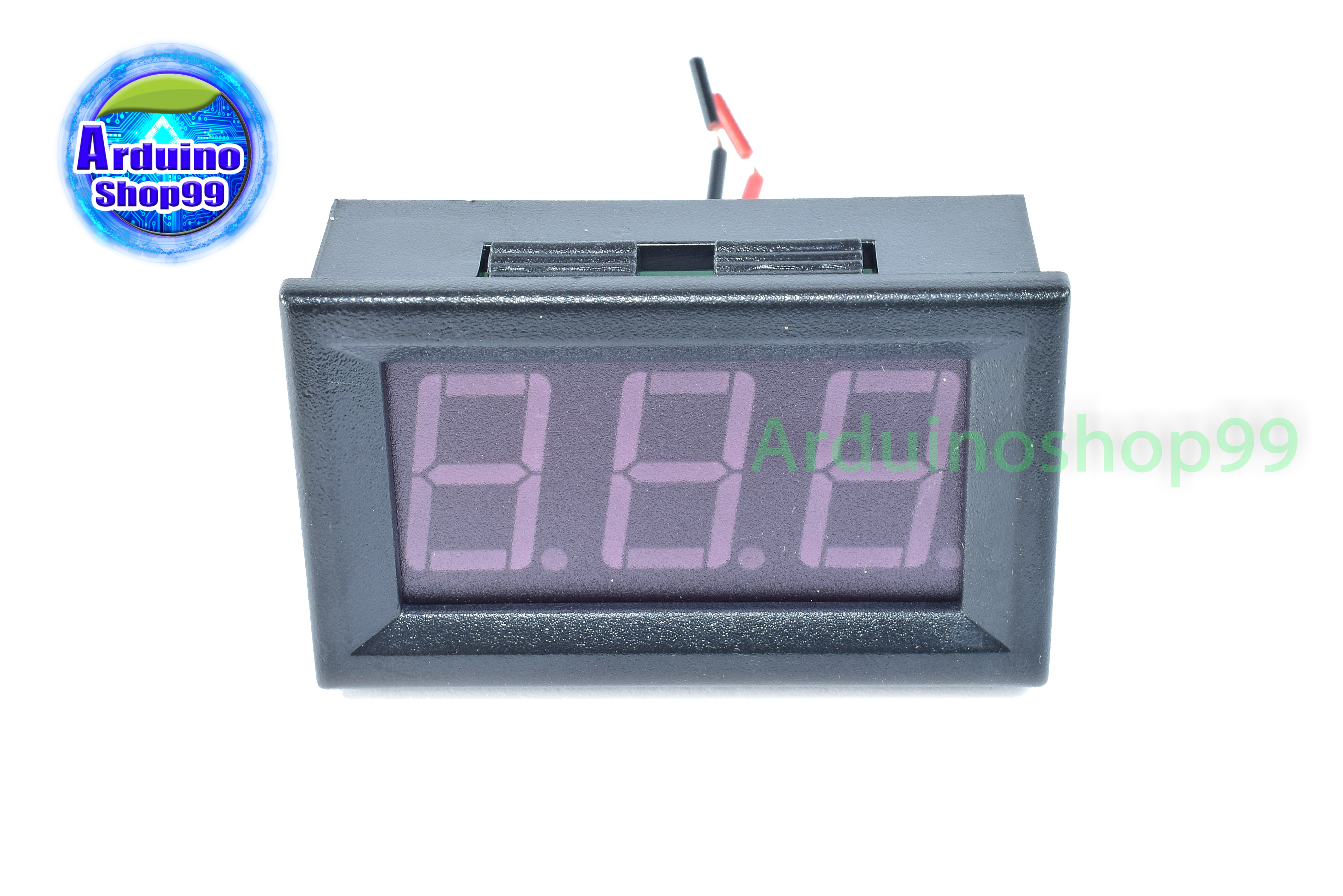 จอแสดงผล ค่าโวลต์ DC voltage meter head 0.56 inch LED DC4.5V-30.0V (สีน้ำเงิน)