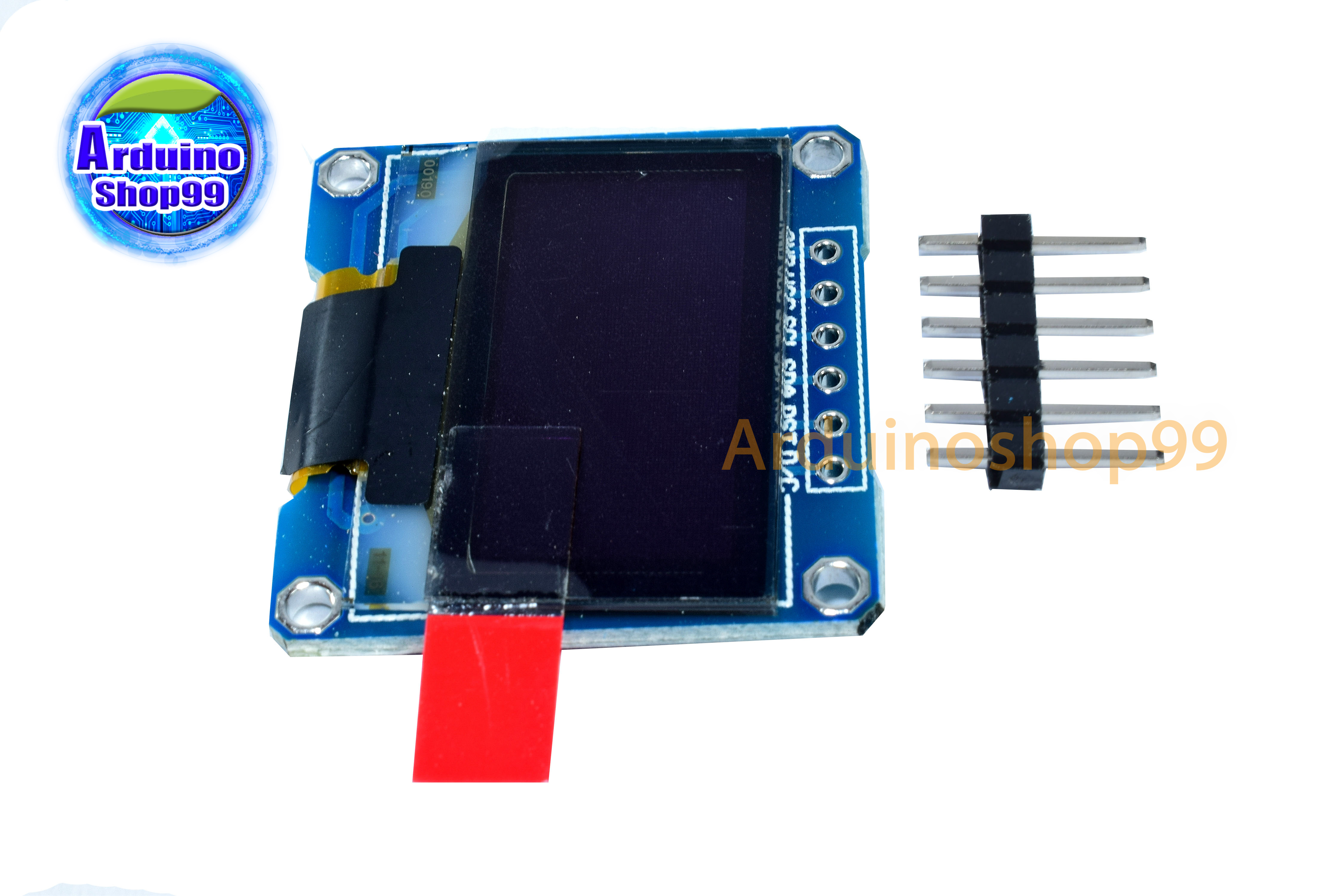 จอแสดงผล OLED ขนาด 0.96 นิ้ว แบบ SPI สีขาว