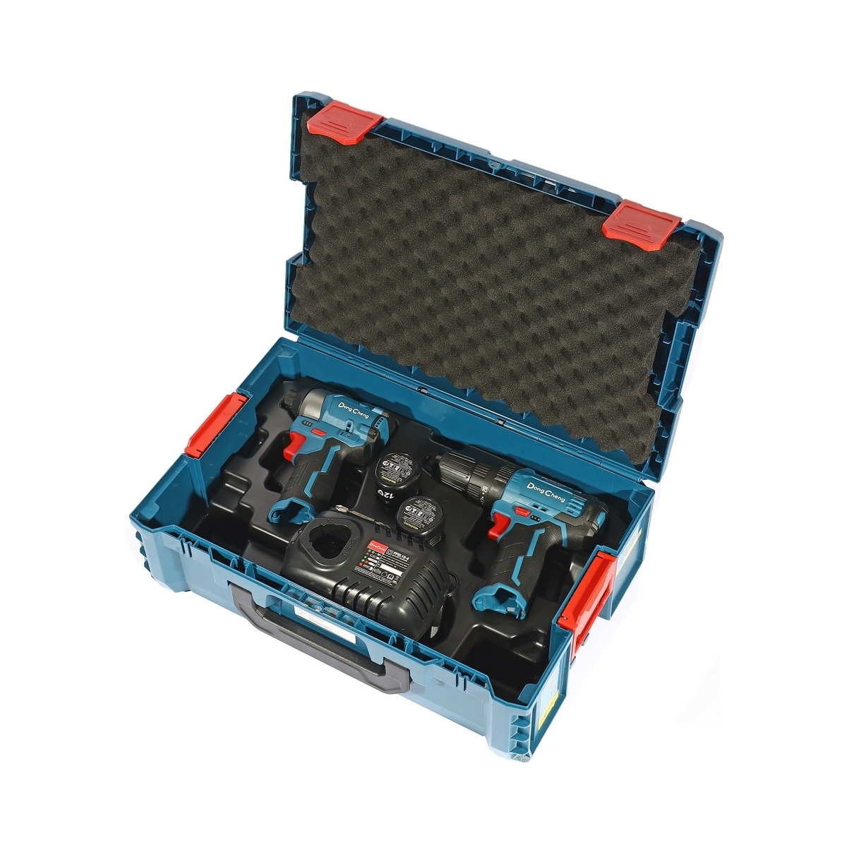 Dong Cheng DCKIT25-EK ชุด COMBO DCJZ23-10i สว่านกระแทก+DCPL04-8 DCPL04-8 ไขควงกระแทก 12V