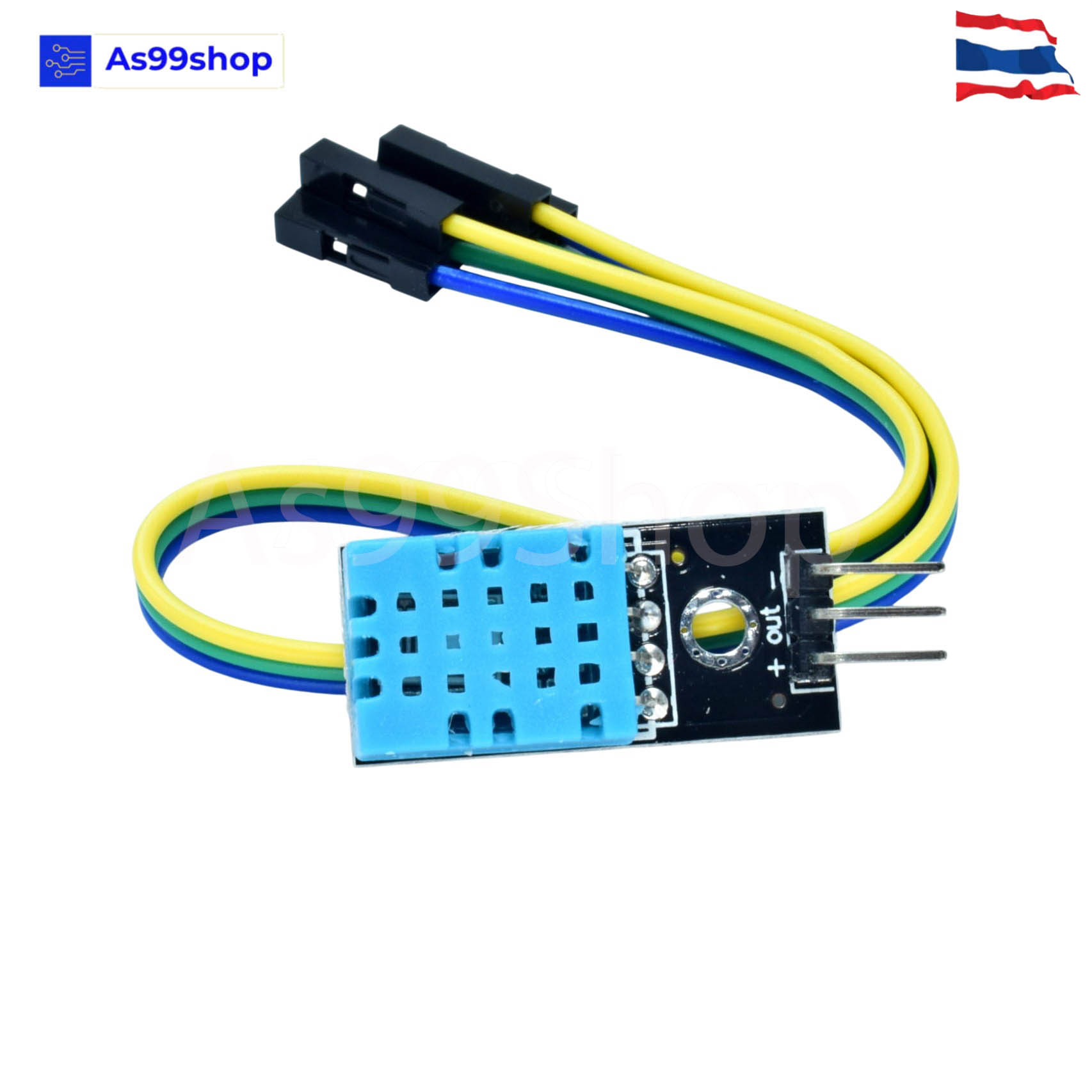 DHT11 Temperature & Humidity Sensor Module - เซ็นเซอร์วัดอุณหภูมิและความชื้น(รุ่นธรรมดา)