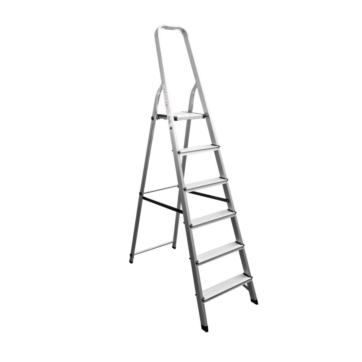 MARATHON AF0106A บันไดอลูมิเนียม มีพื้นยืนพร้อมมือจับ 6ขั้น