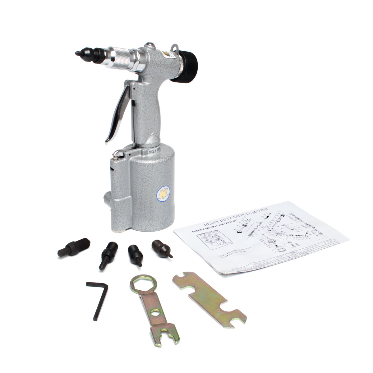 KUANI KI-4258 เครื่องย้ำรีเวทน็อตลม M4-M10