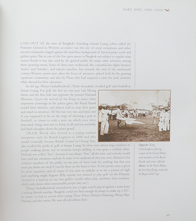 CELEBRATING 100 YEARS THE ROYAL BANGKOK SPORTS CLUB