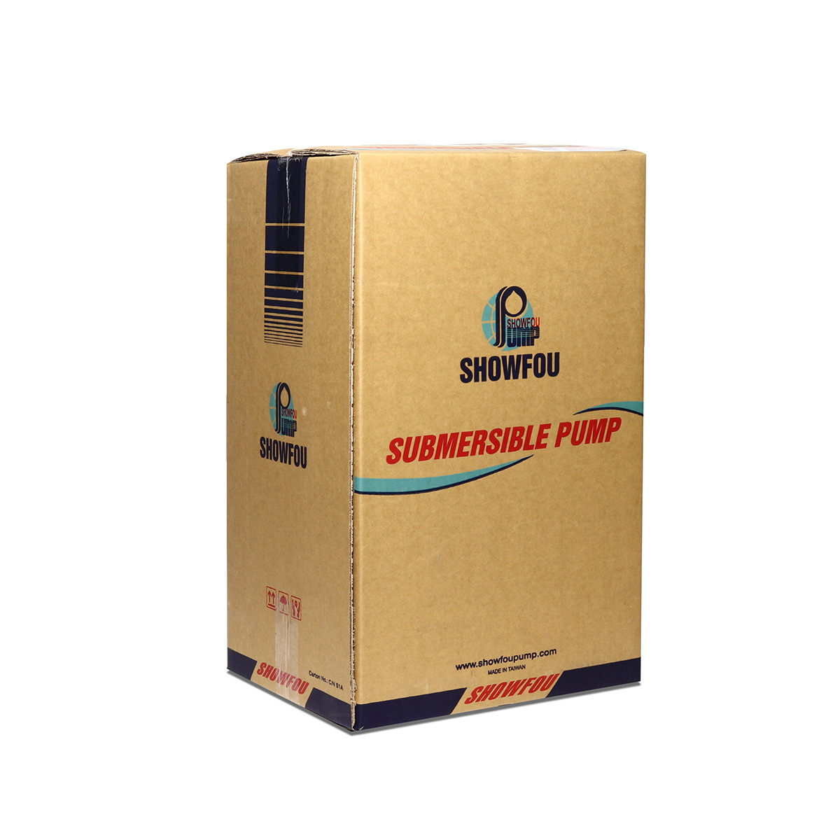 SHOWFOU SS-112LD ปั๊มแช่ดูดโคลนเสื้อสแตนเลส 3" 1HP/220V