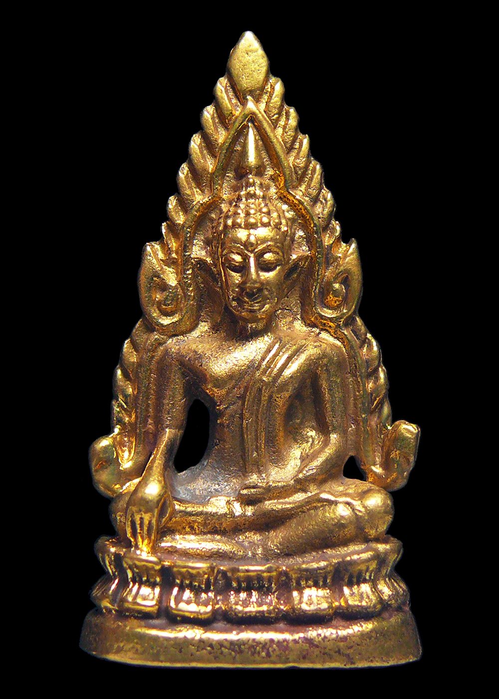 พระพุทธชินราช วัดพระศรีรัตนมหาธาตุ จ.พิษณุโลก เนื้อทองเหลือง พร้อมกล่อง