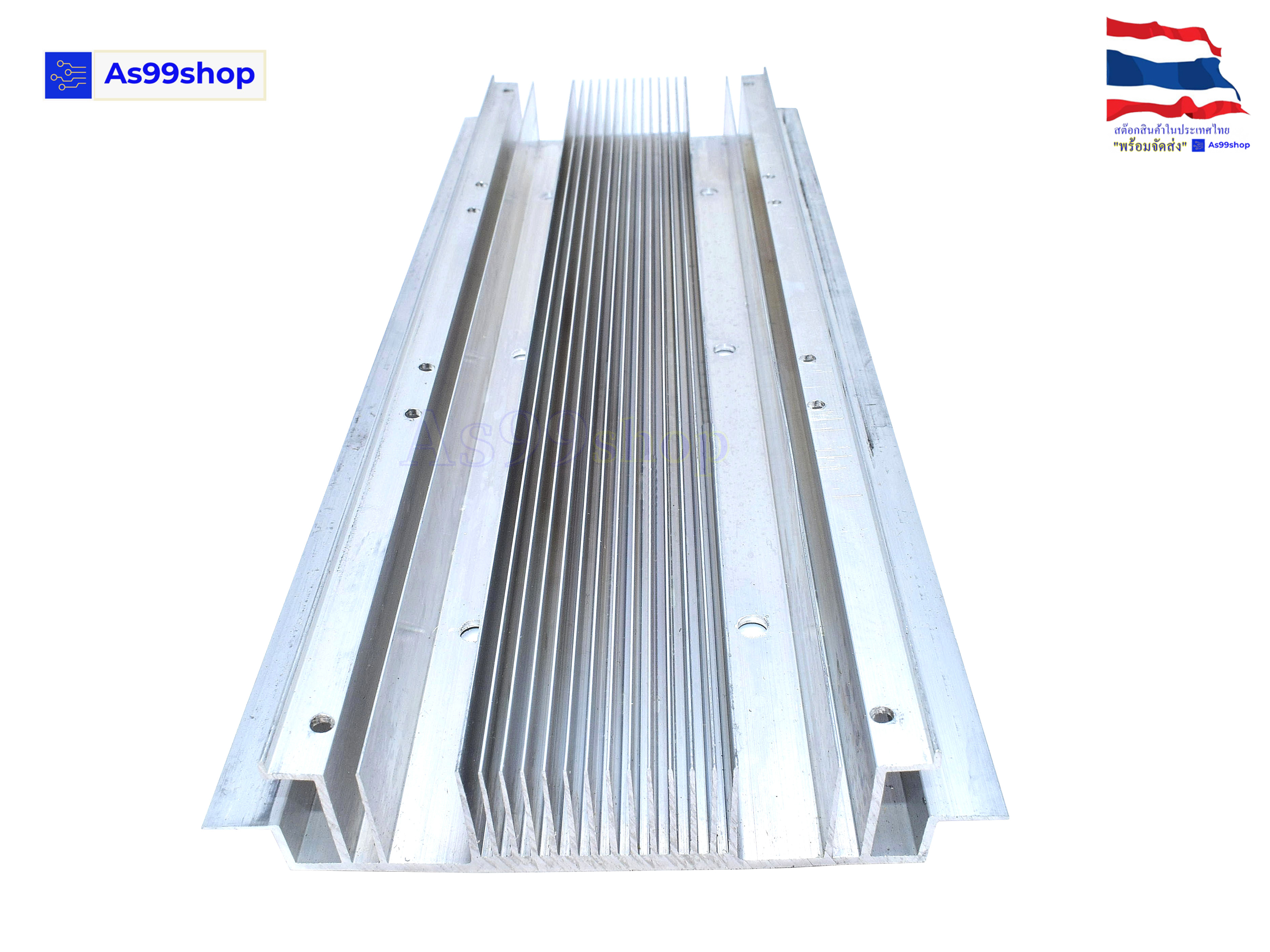 Heat Sink Aluminum Alloy Cooling block ฮีทซิงค์ระบายความร้อนหรือเย็น ขนาด(120*300*25)