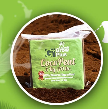 Coco Peat ขุยมะพร้าวอัดก้อน ขนาด 5 kg วัสดุปลูกคุณภาพสูง COA Certified