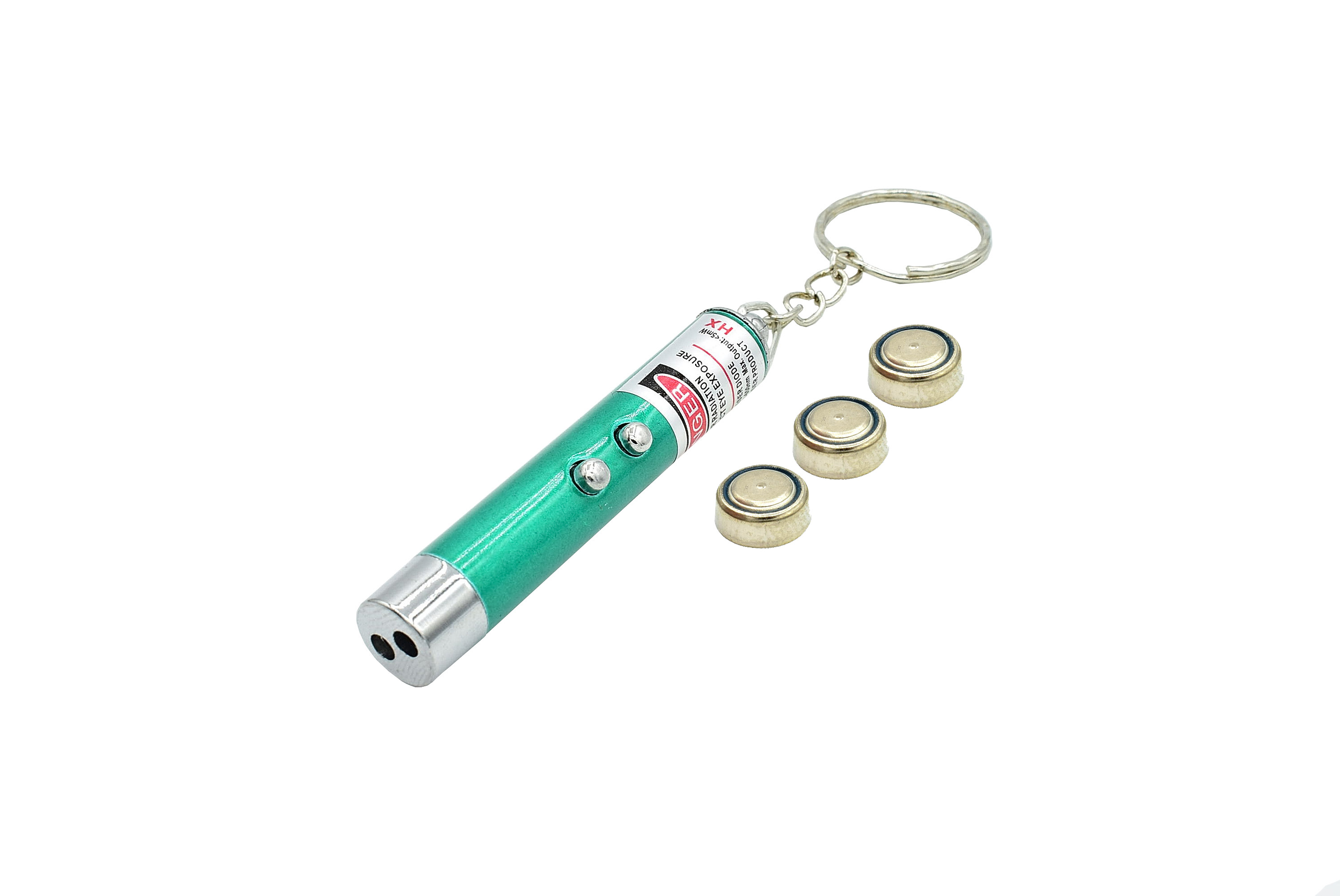 2 in 1 Laser Pointer Pen + Lighting LED Torch (Green) พร้อมพวงกุญแจ
