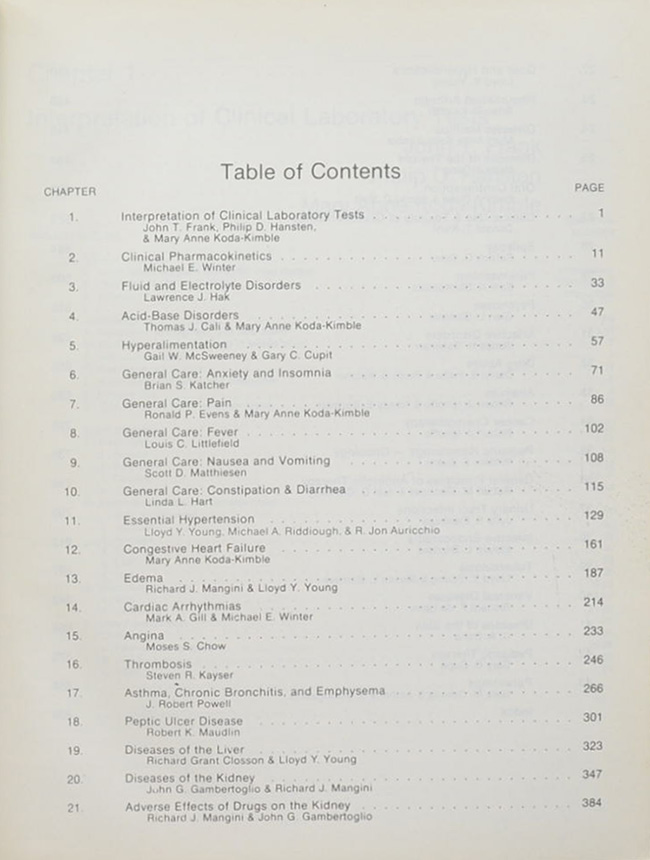 APPLIED THERAPEUTICS FOR CLINICAL PHARMACISTS