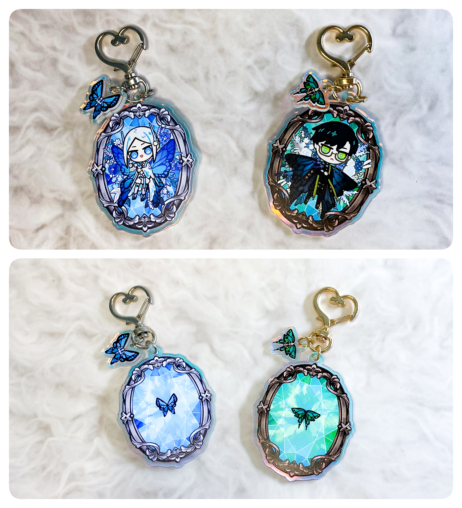 [ Stock ] Antique butterfly (Acrylic Keychain)