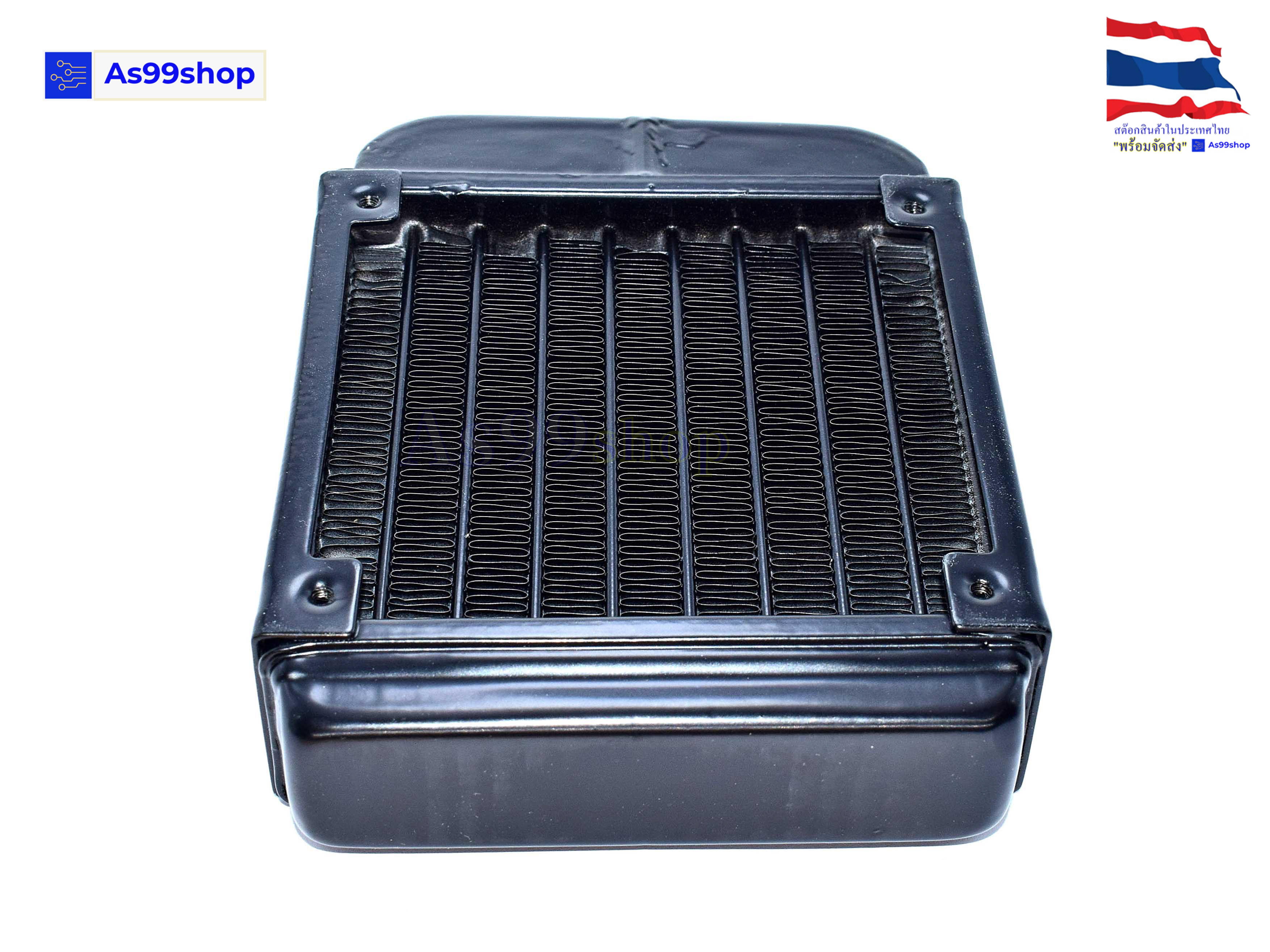 หม้อน้ำระบายความร้อน Aluminium Water Cooling Radiator ขนาด 90 mm. 10 ช่อง