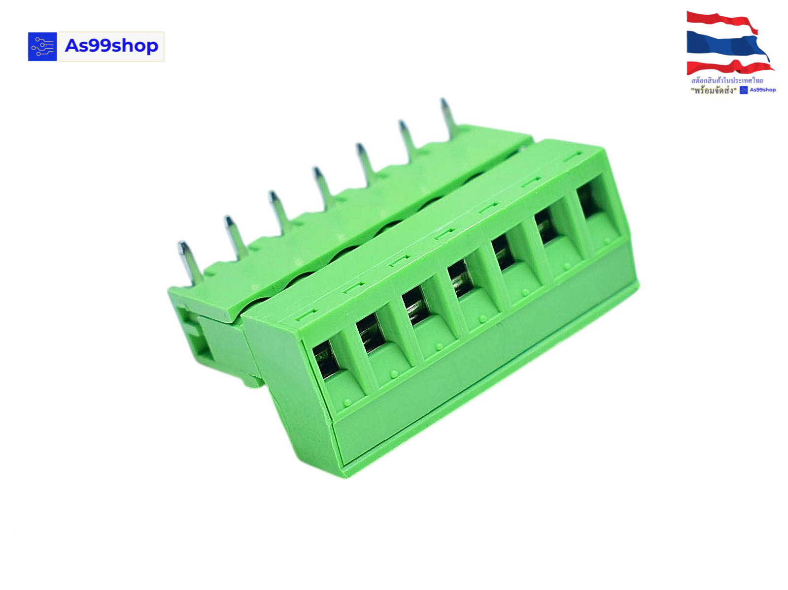Terminal Block PCB connector 7P / 2EDGK 5.08mm plug-in ( 1 ชุด ผู้+เมีย )