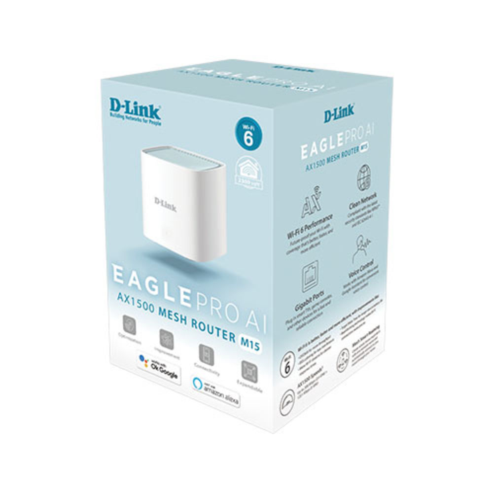 D-Link AX1500 Eagle Pro AI Mesh M15 (Pack1) Router