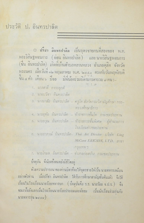 อนุสรณ์ ป.อินทรปาลิต