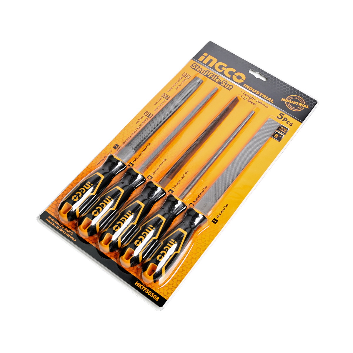 INGCO HKTFS0508 ชุดตะไบ 8" 5ชิ้น