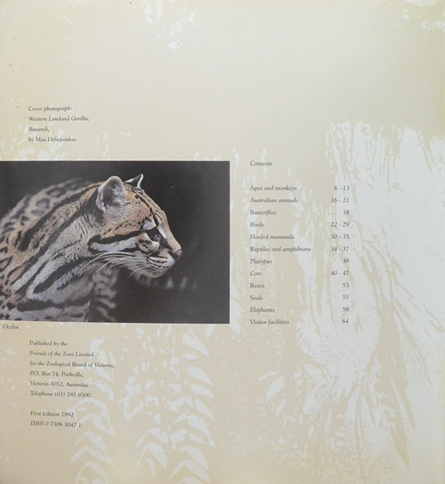 THE ROYAL MELBOURNE ZOOLOGICAL GARDENS