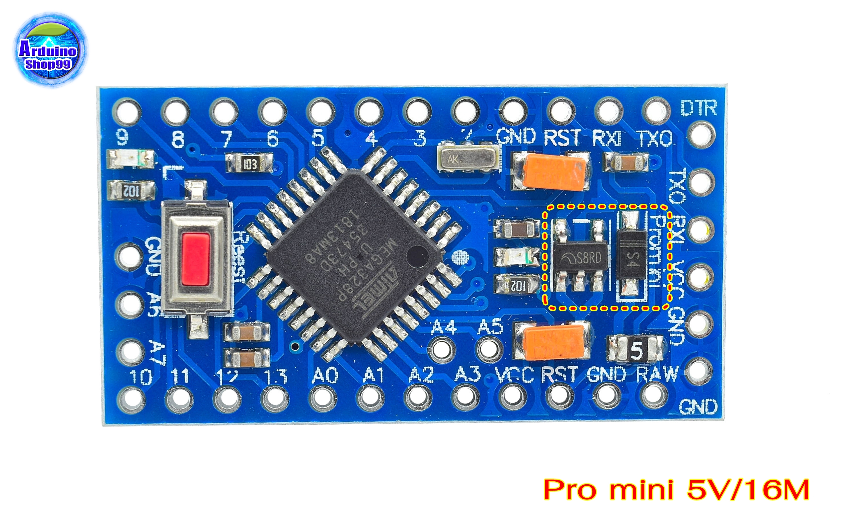 Pro mini improved version of ATMEGA328P 5V/16M electronic building blocks