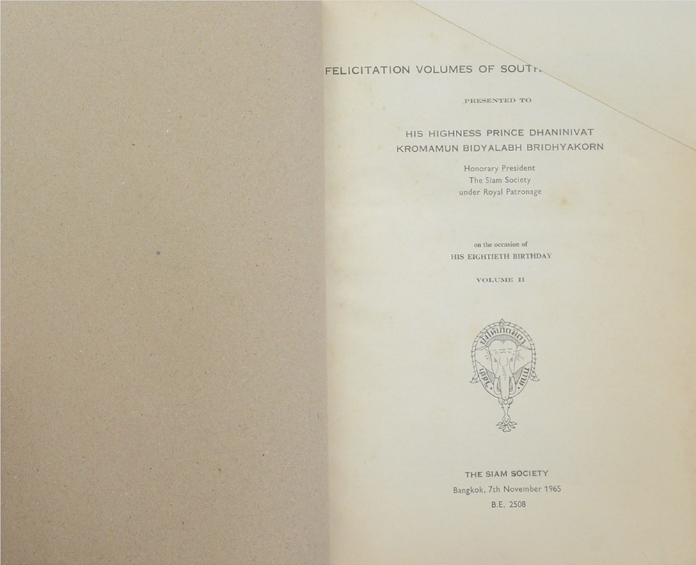 FELICITATION VOLUMES OF SOUTHEAST-ASIAN STUDIES VOLUME II