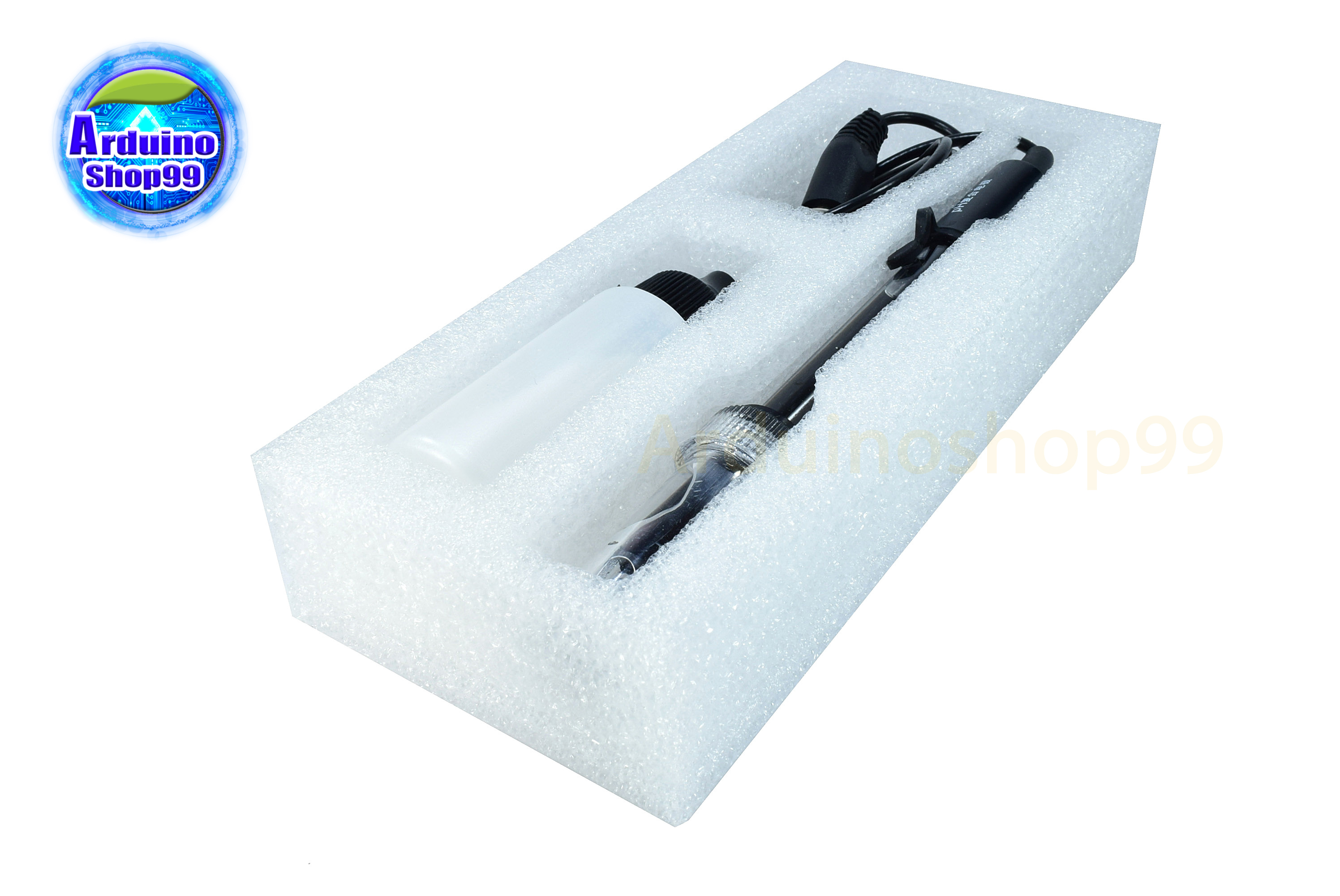 PH Probe เซ็นเซอร์วัดค่า PH ของน้ำ (เฉพาะ Probe กับน้ำยาทดสอบ)