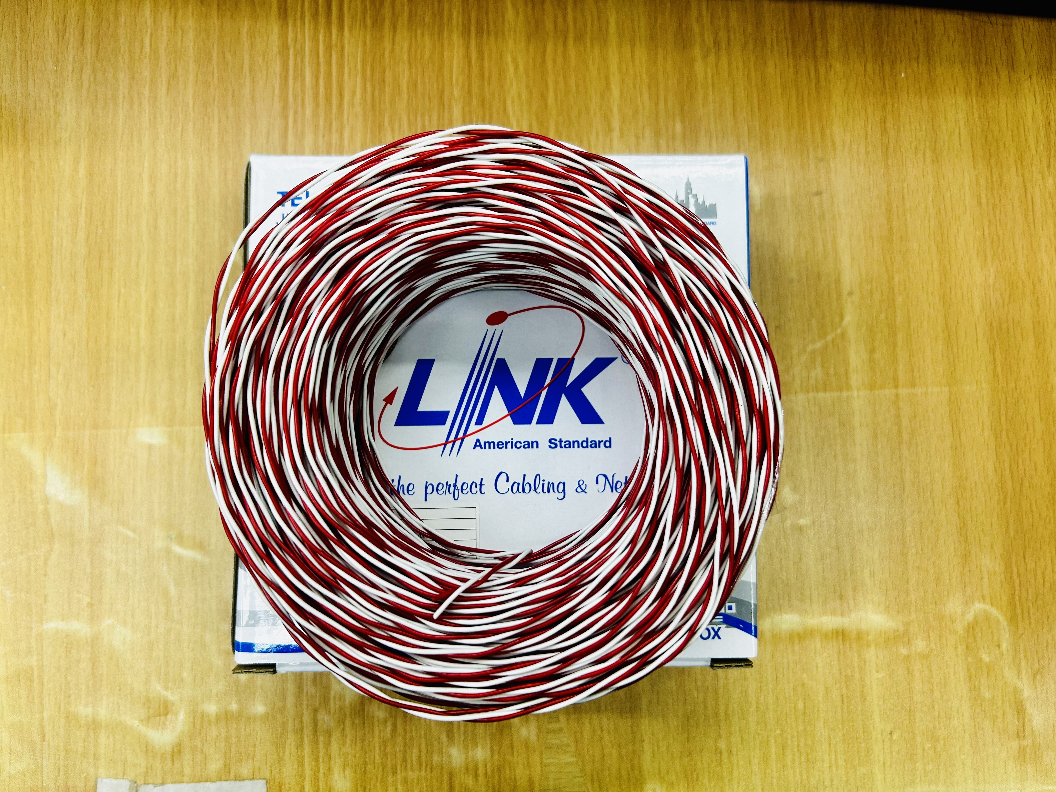 Link UL-0002 2C/0.50mm Telephone Cable Jumper wire 100m.
