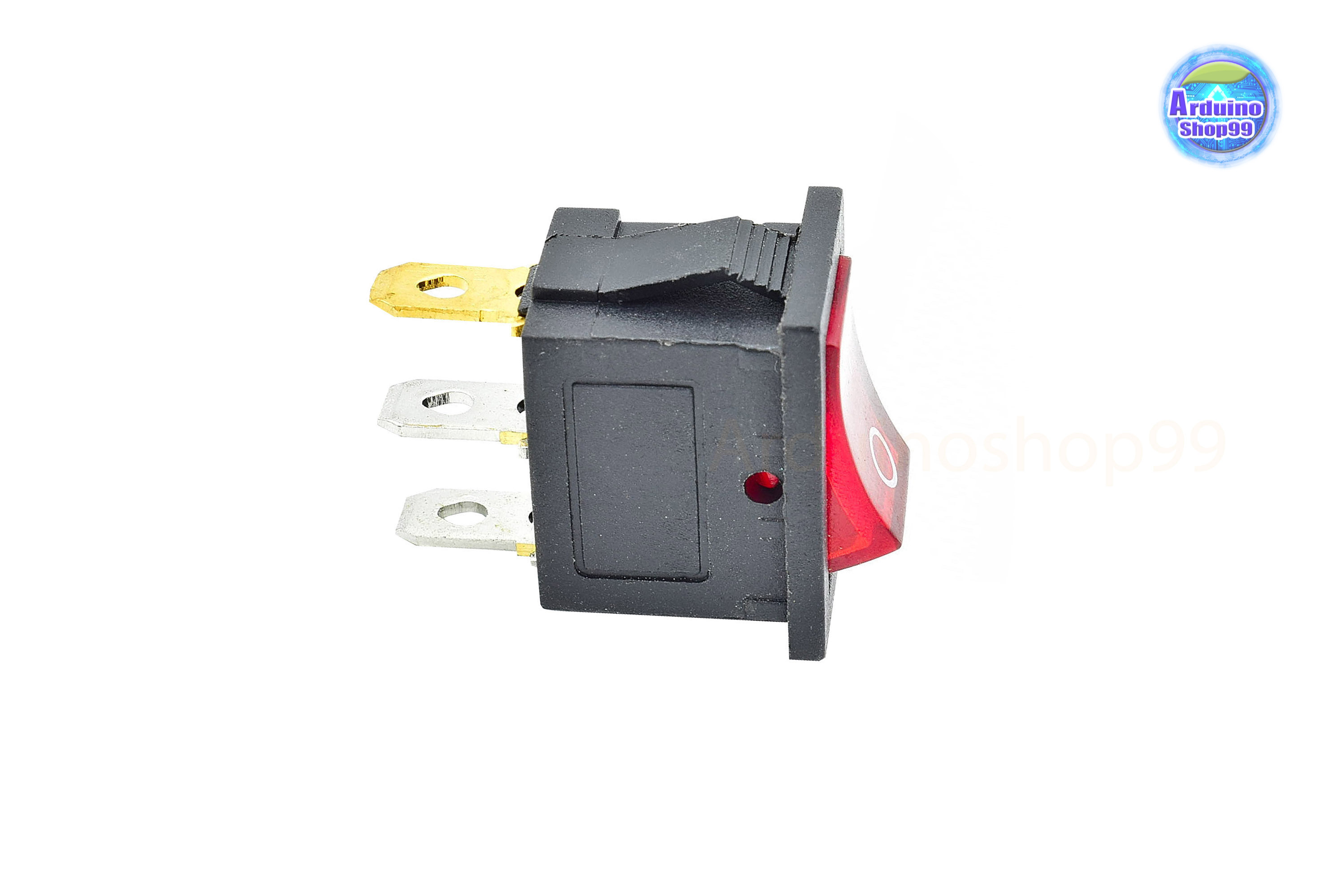 KCD1 Rocker Switch 3Pin 6A/10A 250V/125V AC Red( 1 ตัว)